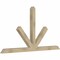 Ekena Millwork Saratoga Rough Sawn Timber Gable Bracket, Douglas Fir, 84"W x 45"H x 4"D x 4"F, 13/12 Pitch GBW084X45X0404SAR00RDF - alternate 2